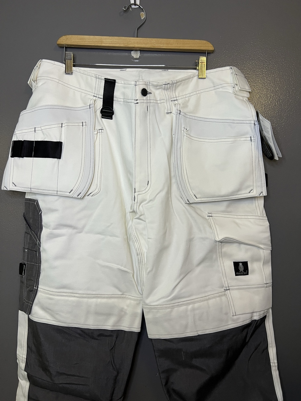 Mascot Cargo Pants Mens 39x32 White Atlanta Hardwear Workwear 06131-630-06